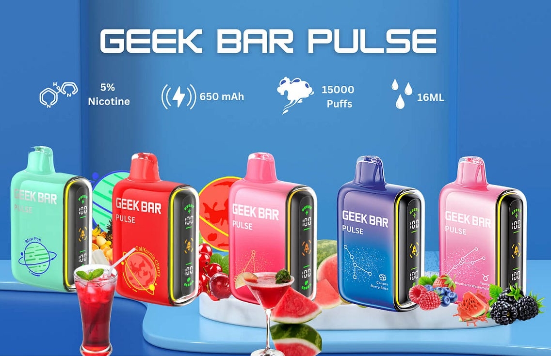 Geek Bar Pulse 15K Puffs Vape - Berry Bliss: The Ultimate Tropical Vaping Revolution for the Philippines